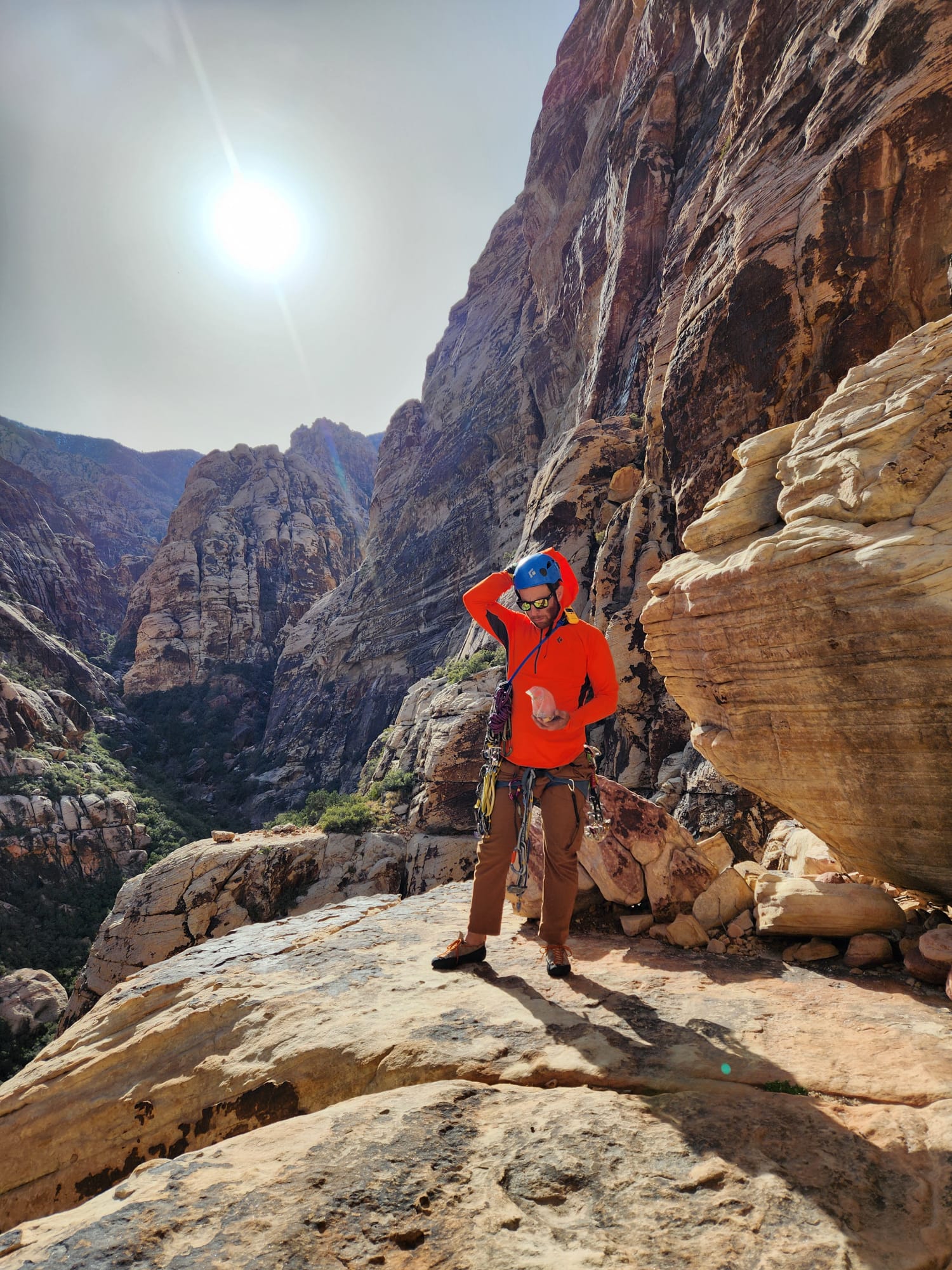 David Jacobs in a mountain canyon